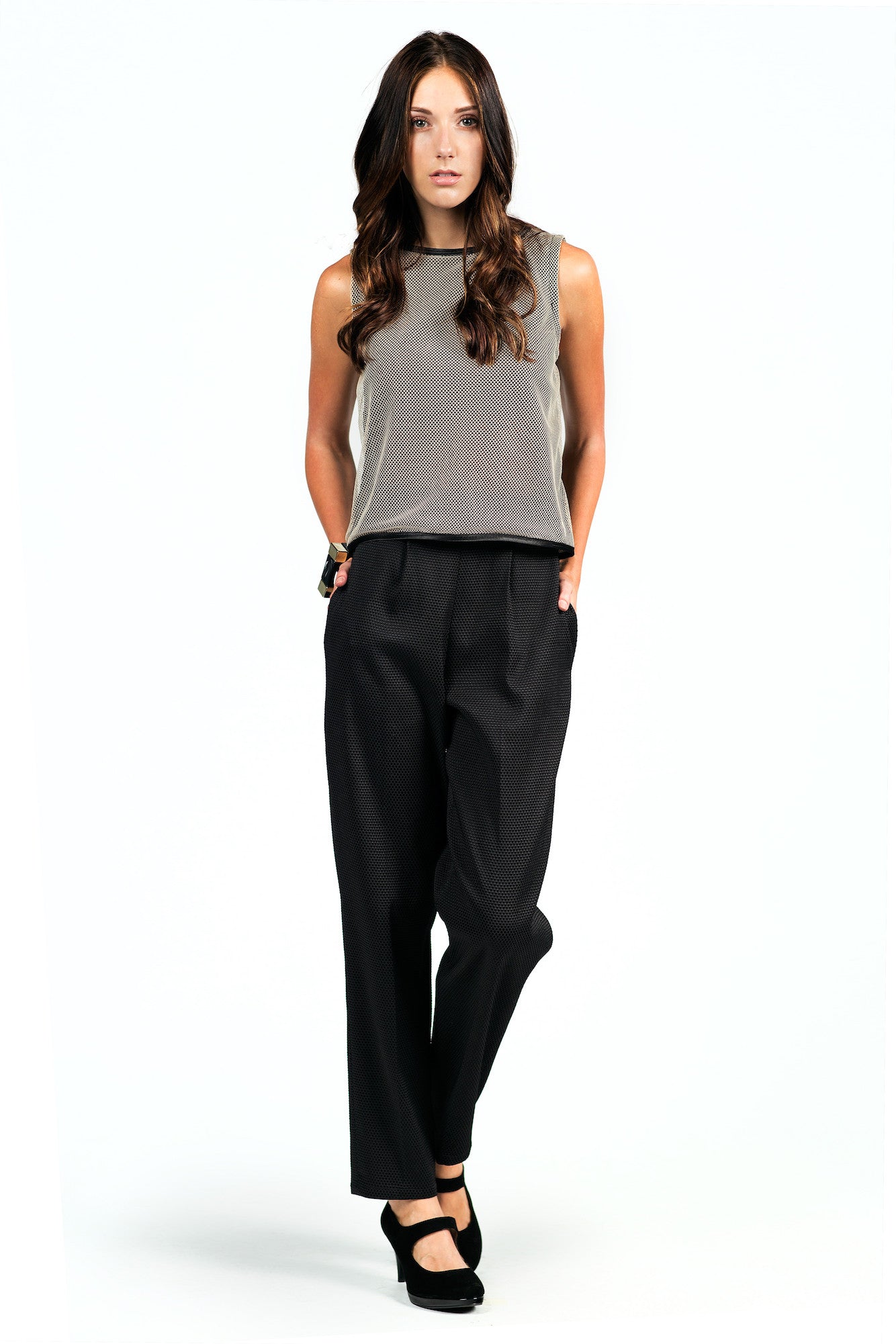 Grey Cotton Embroidered Stretchable Pants | Luvit-102-Grey | Cilory.com