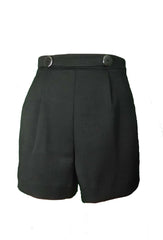 Textured High-waisted Shorts - Steve Guthrie - 5