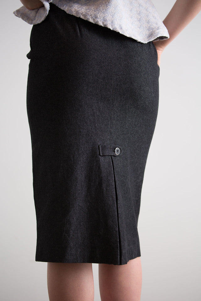 Denim skirt - Dark grey - Ladies | H&M IN